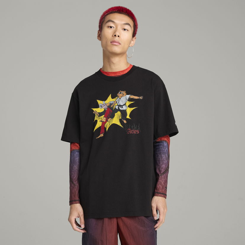 T-shirt Puma PUMA x ARIES Graphic T-Shirt Svart | 629495_01