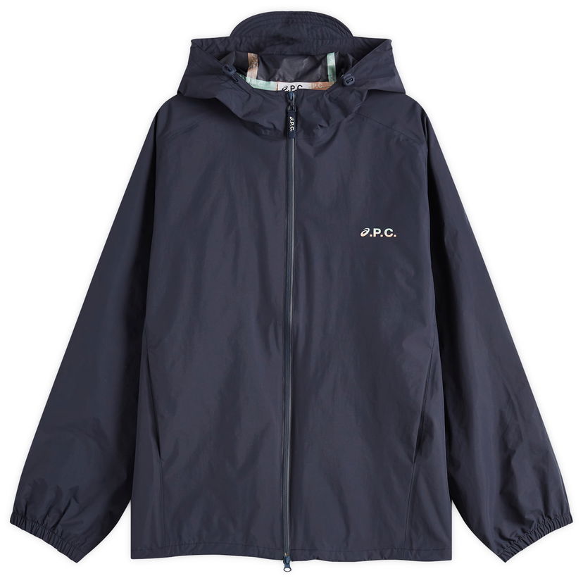 Vindjacka A.P.C. Men's Meadow Water Repellant Jacket Mörkblå | PSAKM-M32001-IAK