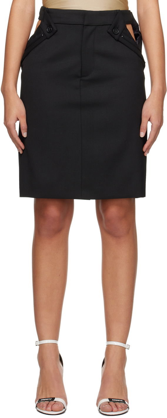 Kjol Coperni Coperni Open Hip Miniskirt Svart | COPJ48BIS111