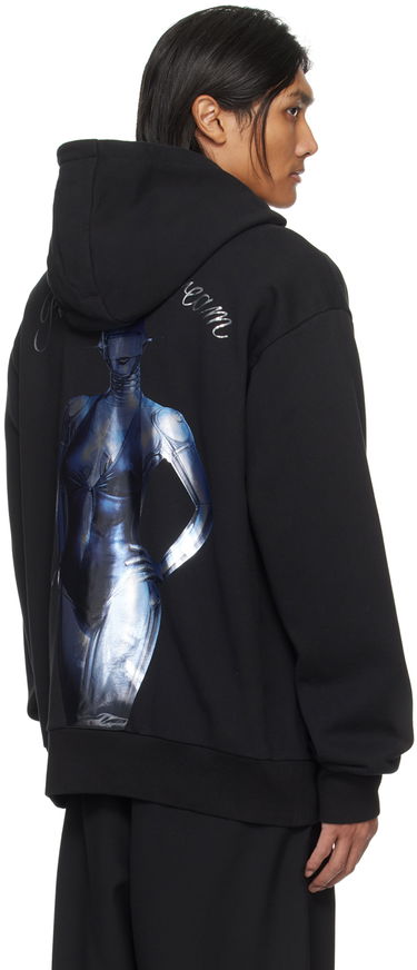 Sweatshirt Stella McCartney Robot Zip-Up Hoodie Svart | 6J02743SPY81, 2