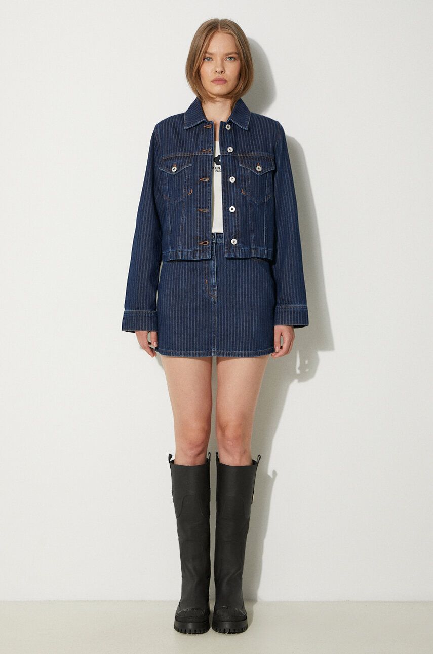 Jacka KENZO Striped Denim Jacket Blå | FE62DV2456F2.DD, 1