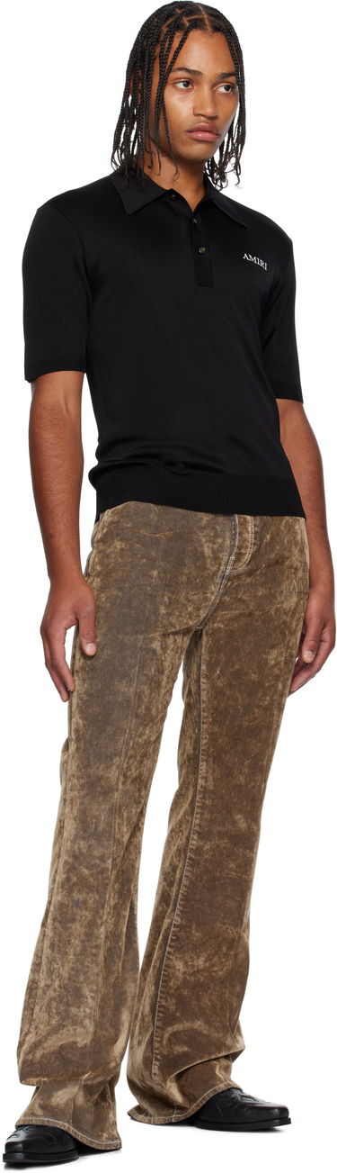 Polotröja AMIRI AMIRI Spirit Polo Svart | AMKNPO1067, 3