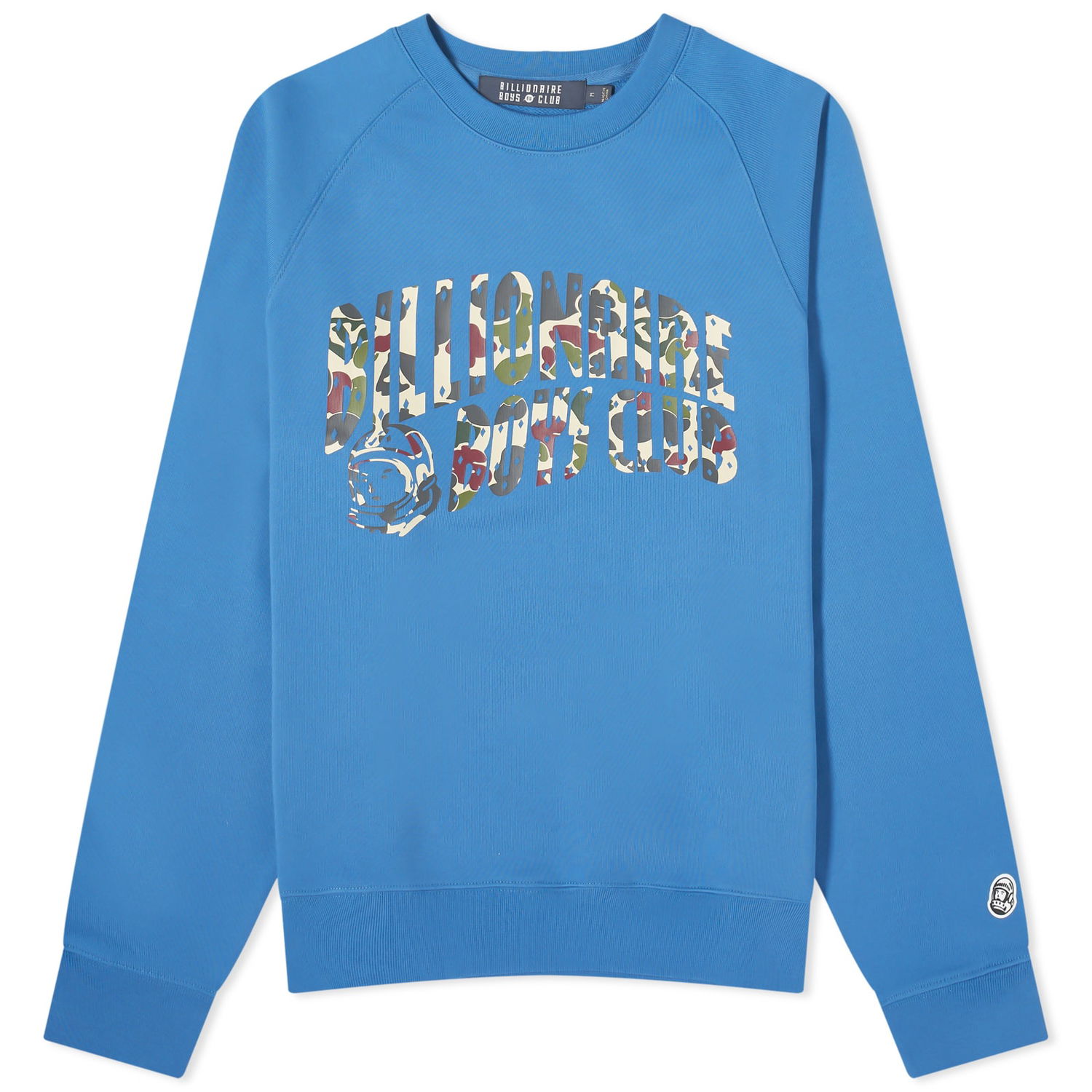 Sweatshirt BILLIONAIRE BOYS CLUB Duck Camo Arch Logo Crew Sweat Blå | B23428-BL, 0