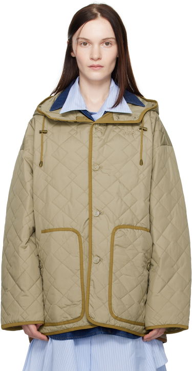 Pufferjacka A.P.C. Hooded Quilted Jacket Grön | PSAKJ-M32005, 0