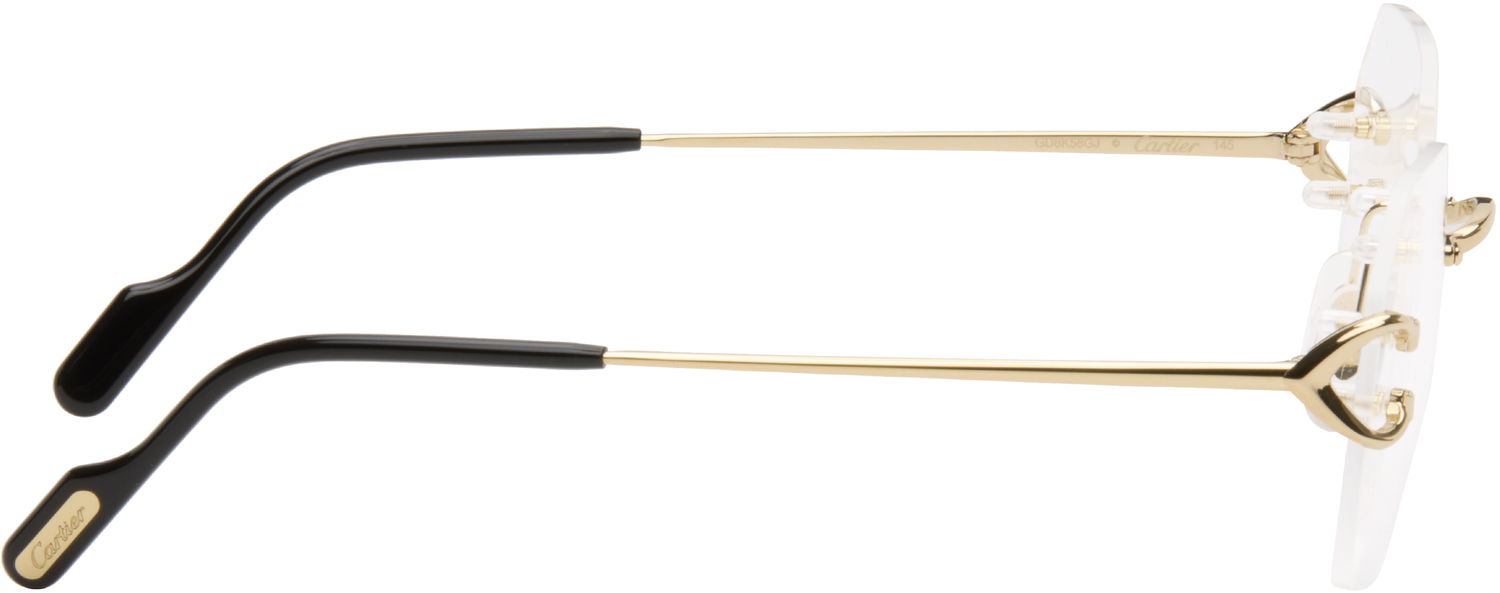 Solglasögon Cartier C de Cartier Square Rimless Glasses Metallisk | CT0416O-001, 1