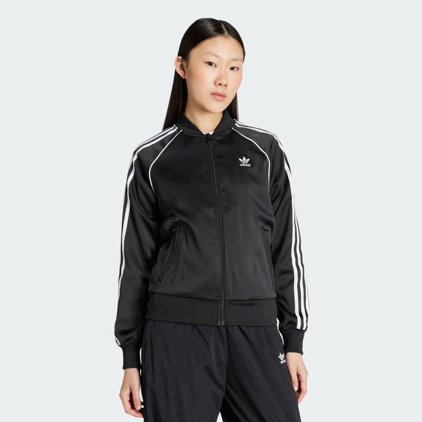 Jacka adidas Performance Adicolor SST Satin Track Top Svart | JZ6733