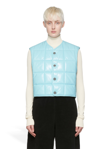 Sweater Bottega Veneta Leather Vest Blå | 686421 VKLC0