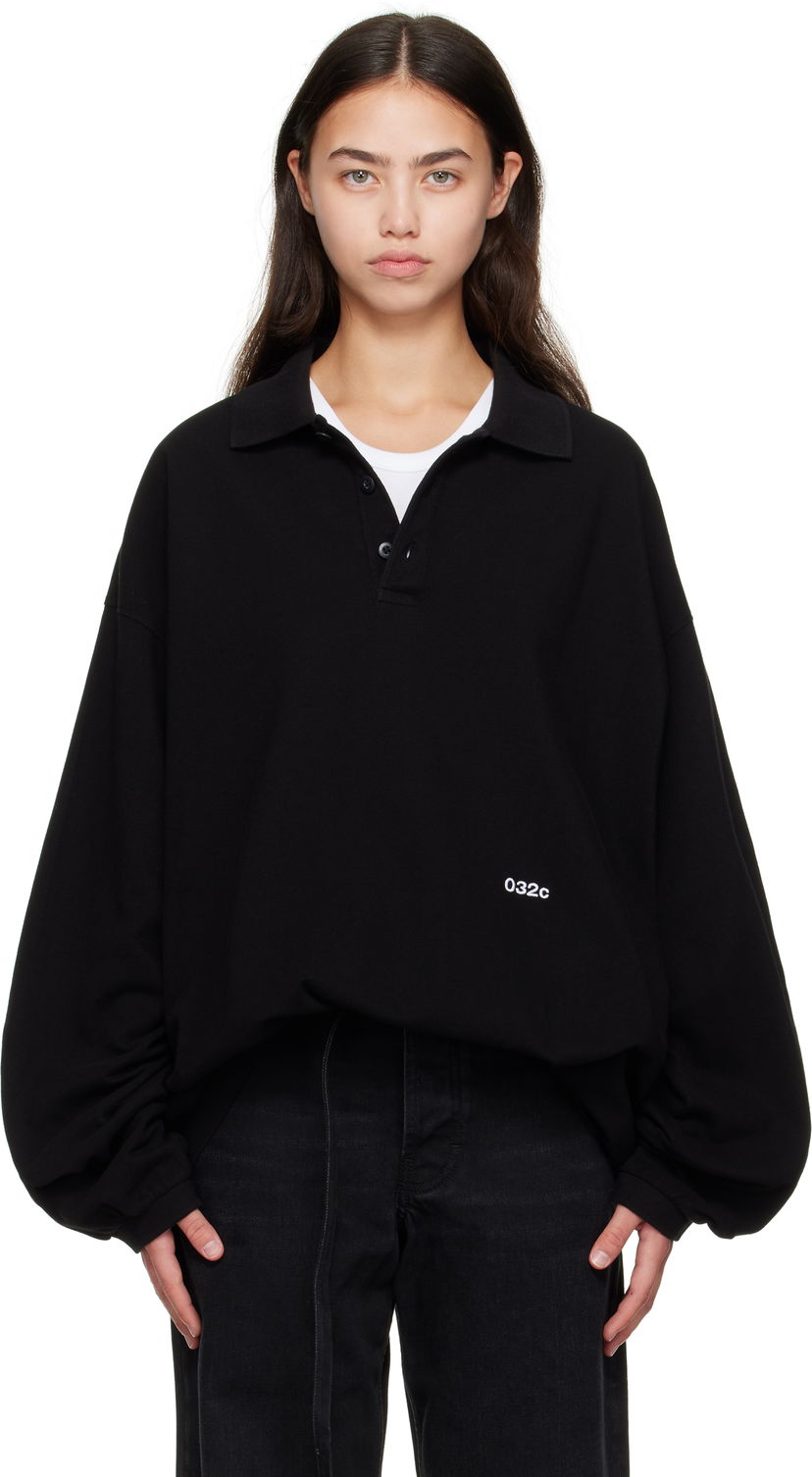 Polotröja 032C Speed Devil Long Sleeve Polo Svart | F25-URC-0479-050-W