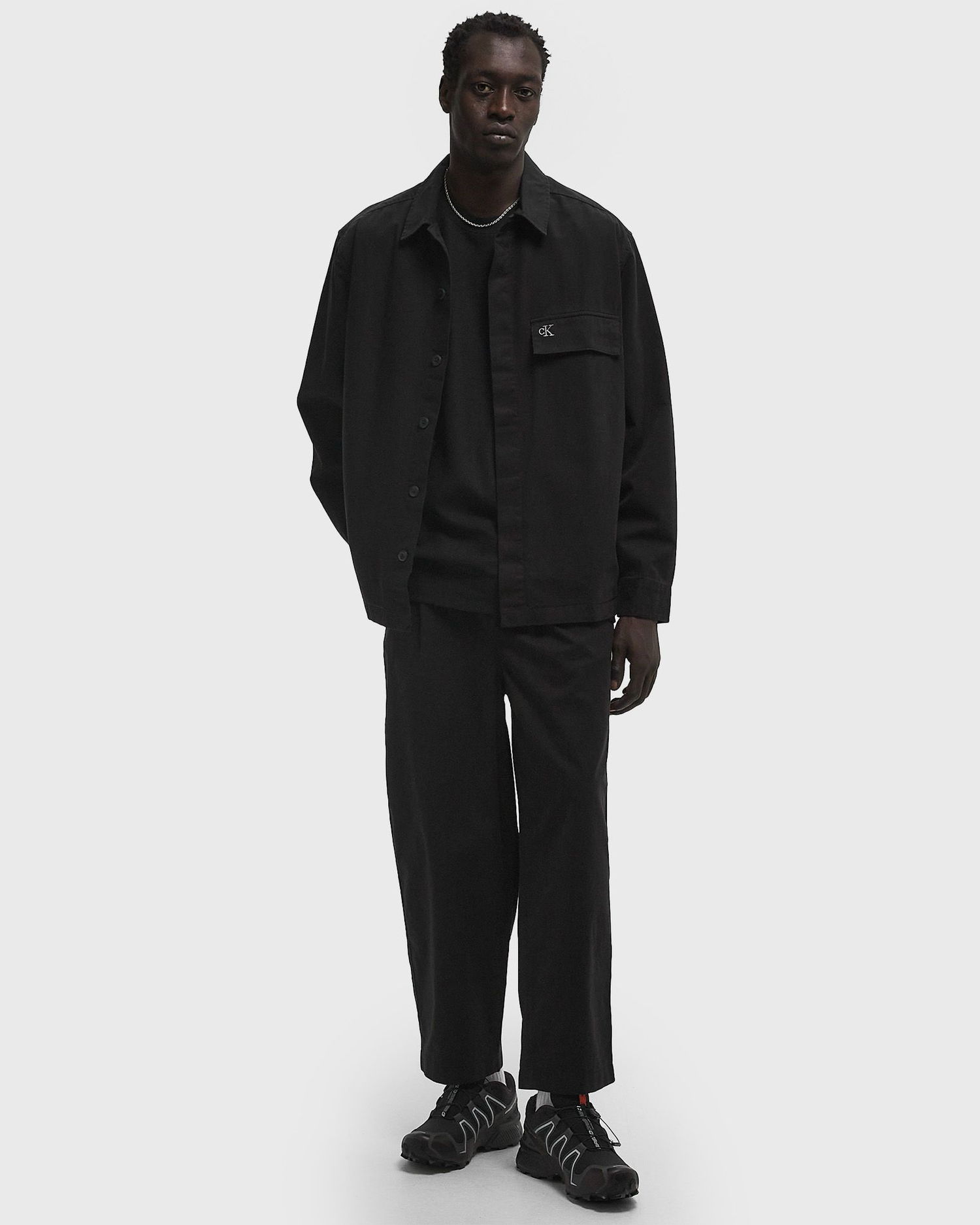 Skjorta CALVIN KLEIN Calvin Klein Jeans Clean Cotton Overshirt Svart | J30J326724BEH, 1