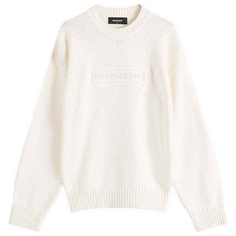 Sweater DSQUARED2 Dsquared2 Crewneck Pullover, Size Large Vit | S74HA1475-D13029-103