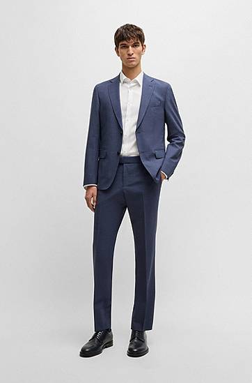 Skjorta BOSS Extra-Slim Fit Easy-Iron Cotton-Blend Poplin Shirt Vit | 50480085, 1