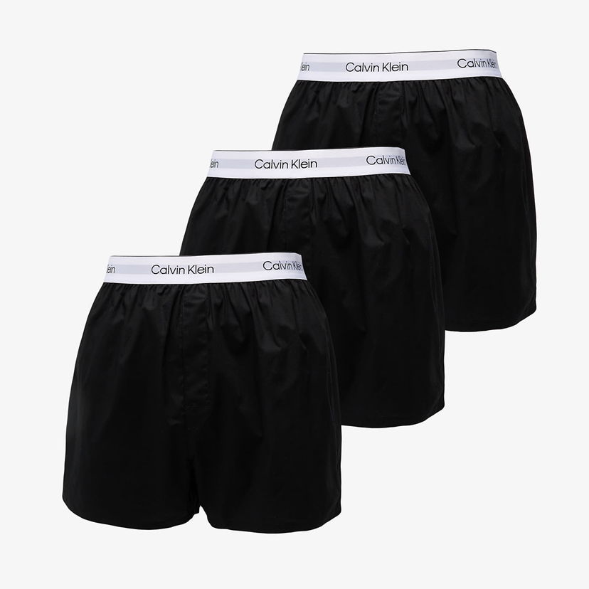 Boxare CALVIN KLEIN Calvin Klein Slim Boxer Shorts, 3-Pack Svart | LV00NB4267 UB1