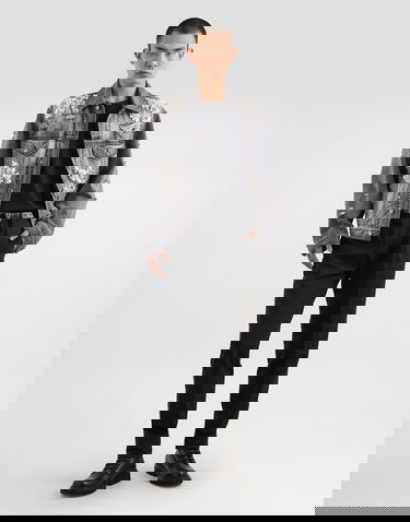 Jacka Dolce & Gabbana Dolce & Gabbana Embellished Distressed Denim Jacket Grå | G9BTGZG8NT4S9001, 1