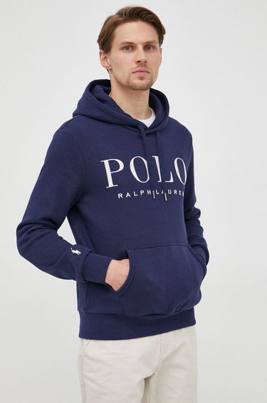 Sweatshirt Polo by Ralph Lauren Logo Popover Hoody Mörkblå | 710860831004, 0