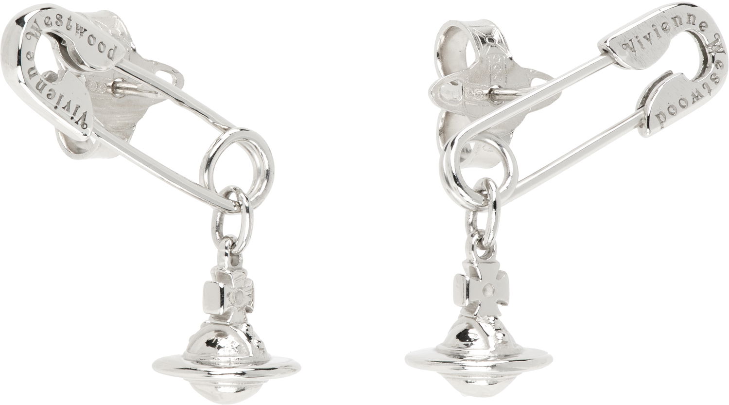 Örhängen Vivienne Westwood Vivienne Westwood Safety Pin Drop Earrings Metallisk | 6201035Y-01P019-, 1
