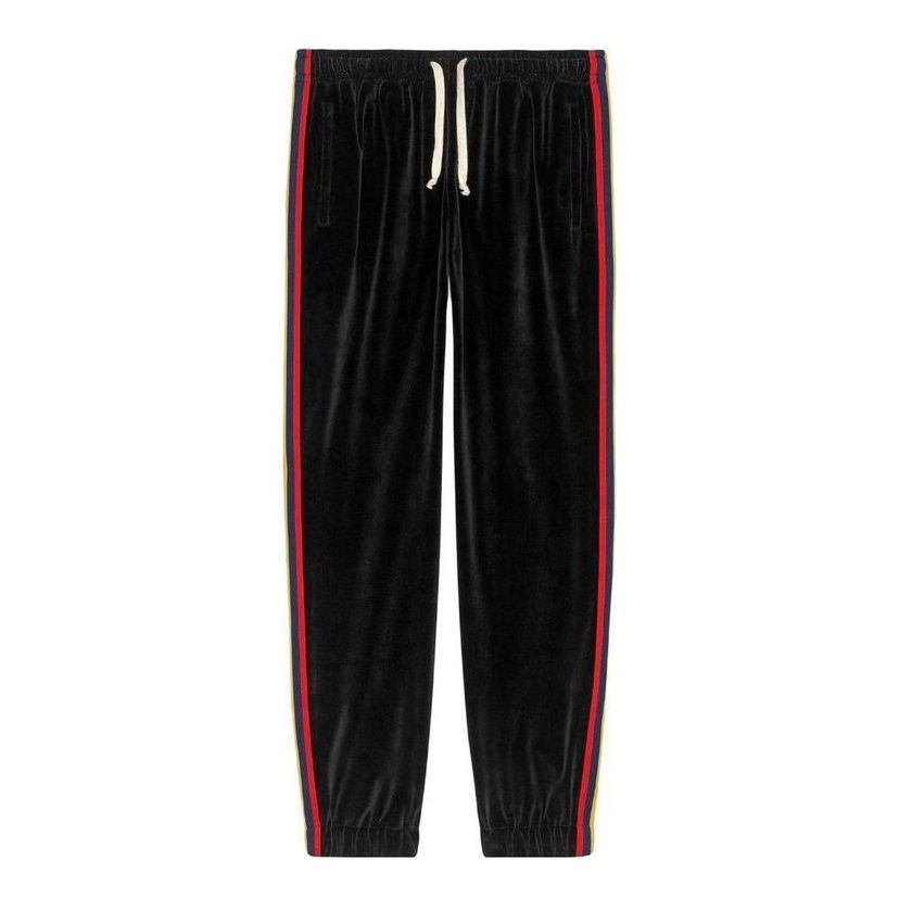 Träningsbyxor Gucci Chenille Jogging Pants Svart | 572917XJA5W-1082