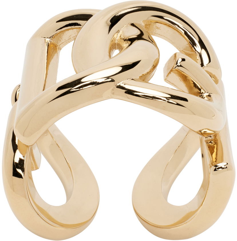 Ringa Dolce & Gabbana Gold Logo Ring Metallisk | WRP6L1 W1111