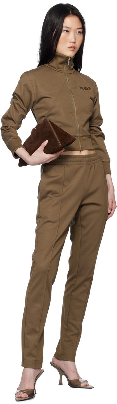 Träningsoverall The Attico The Attico Cropped Track Jacket Brun | 250WCF00022 JJJ055AA, 3