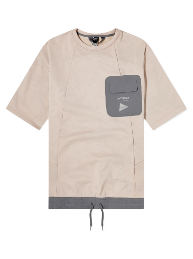 T-shirt adidas Performance Terrex x and wander W Tunic Fleece Wonder Taupe Rosa | HR7137