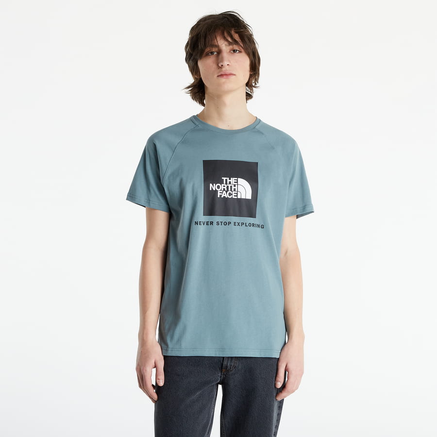 T-shirt The North Face SS Rag Red Box Tee Blå | NF0A3BQOA9L1, 0