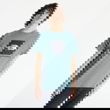 T-shirt The North Face SS Rag Red Box Tee Blå | NF0A3BQOA9L1, 0