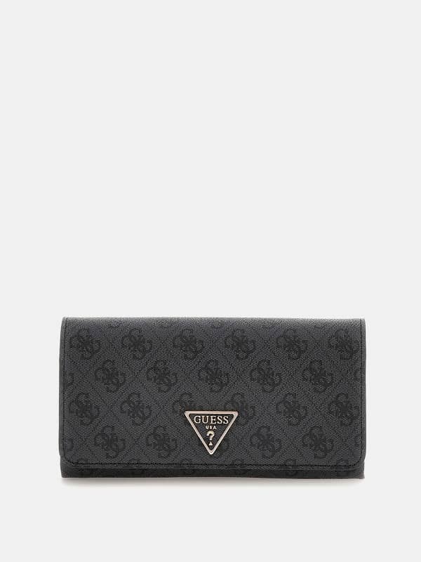 Plånbok GUESS Logo Print Clutch Wallet Svart | HWBG7879750