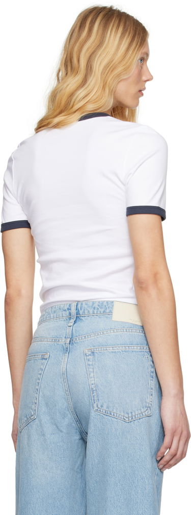 T-shirt rag & bone Rag & Bone Mia Ringer T-Shirt Vit | WCC25ST026W327, 2