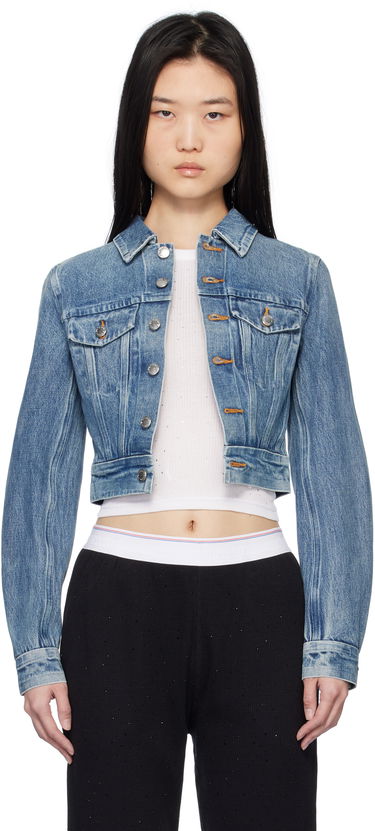 Jacka Alexander Wang Alexander Wang Trucker Denim Jacket Blå | 1WC1252598, 0