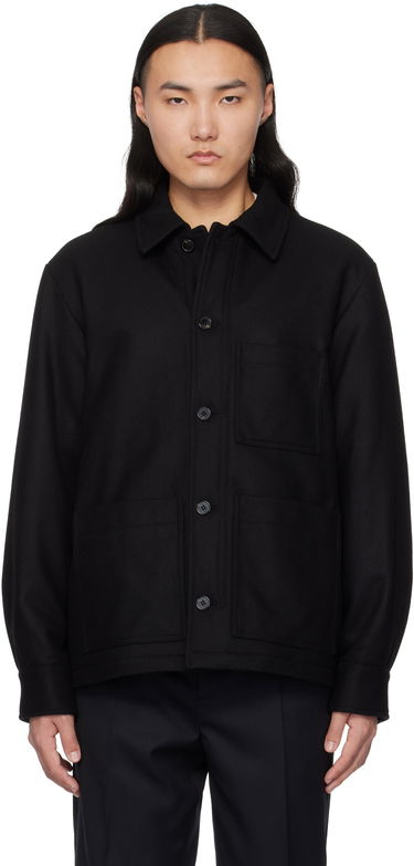 Jacka A.P.C. Wool Chore Jacket Svart | WOAJS-H02713, 0