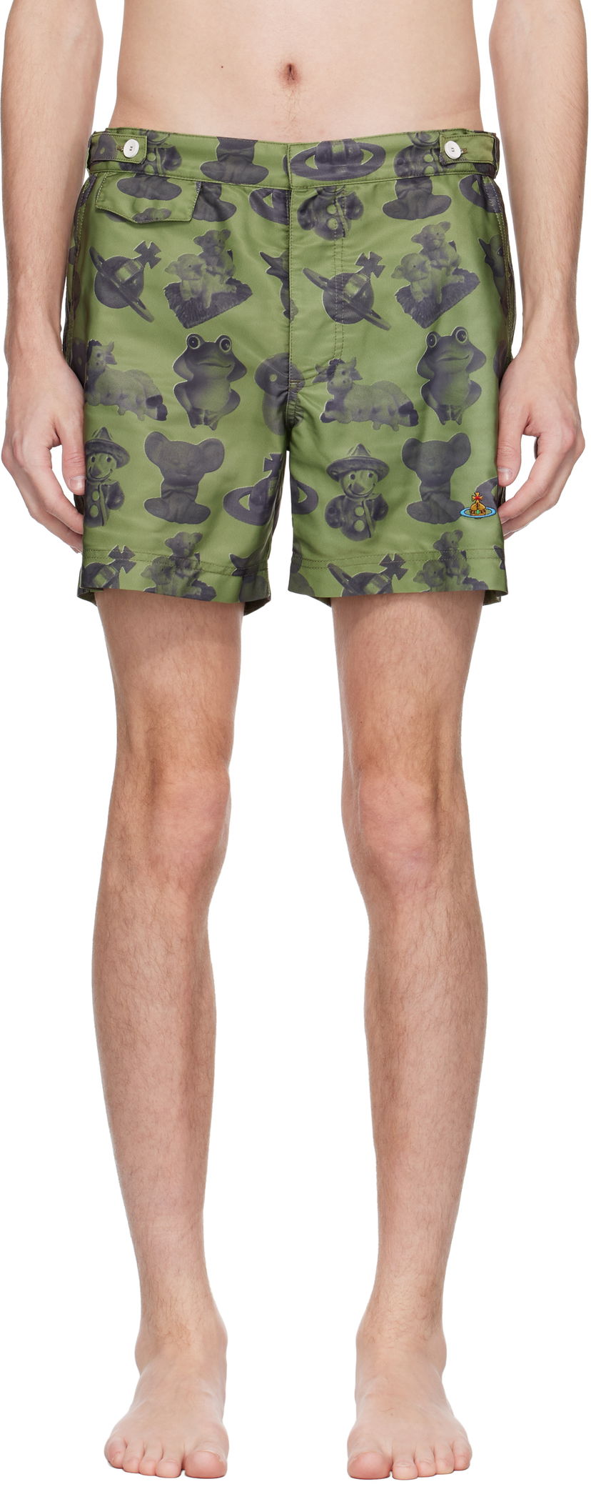 Badkläder Vivienne Westwood Vivienne Westwood Figurines Swim Shorts Grön | 81010004-W015O-