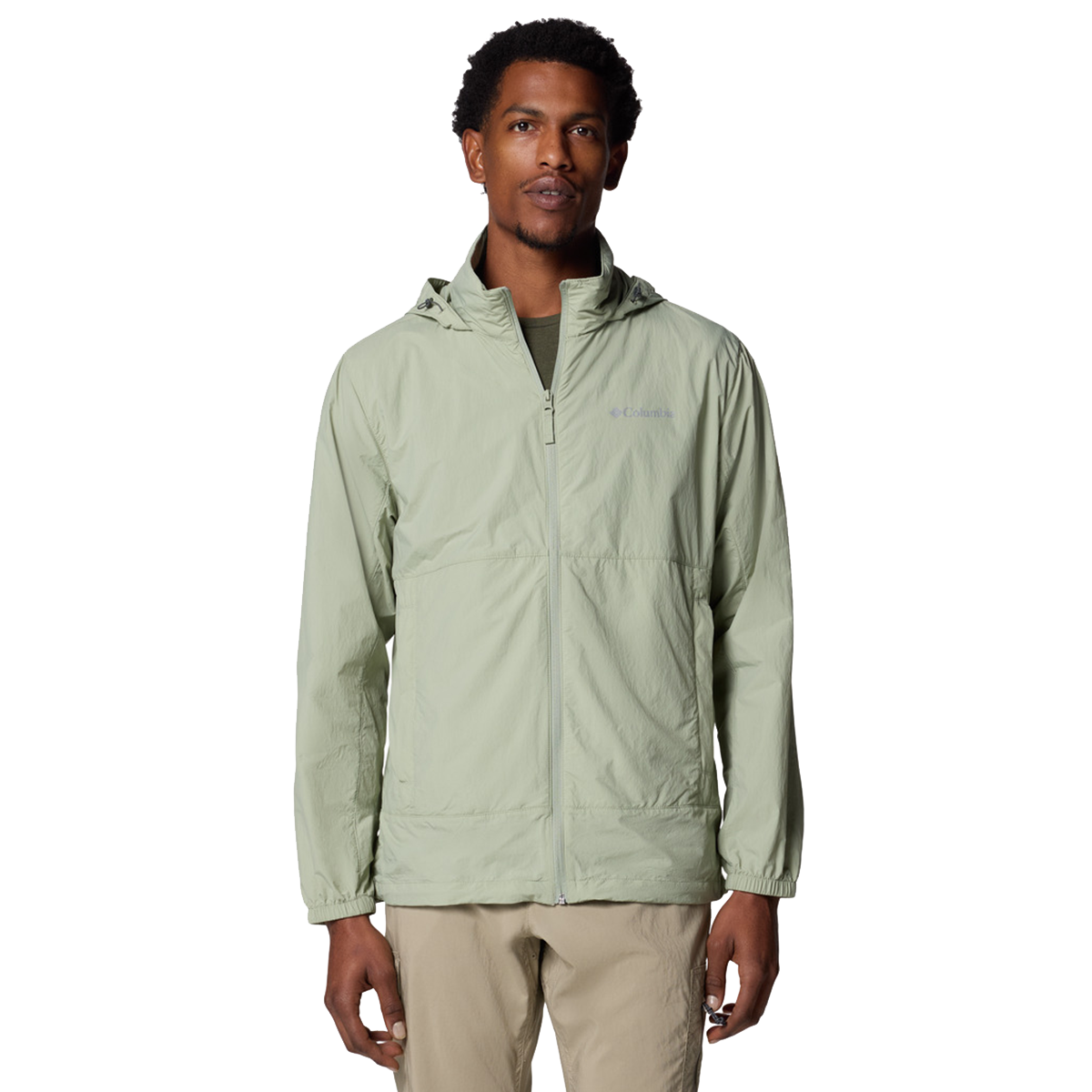 Vindjacka Columbia Loop Basin™ Lightweight Hooded Full-Zip Windbreaker Grön | 2116961348, 0