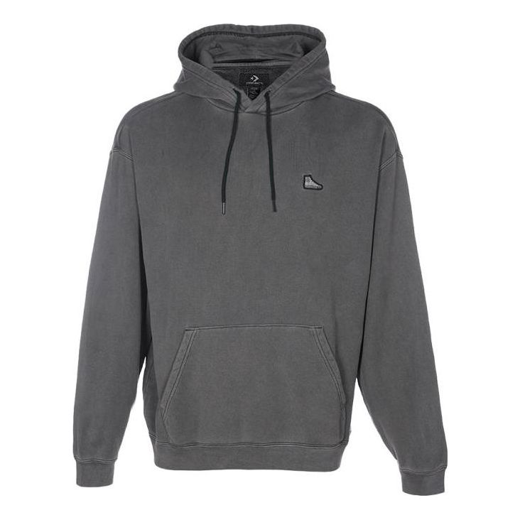 Sweatshirt Converse Loose Fit Patch Hoodie Grå | 10025537-A01