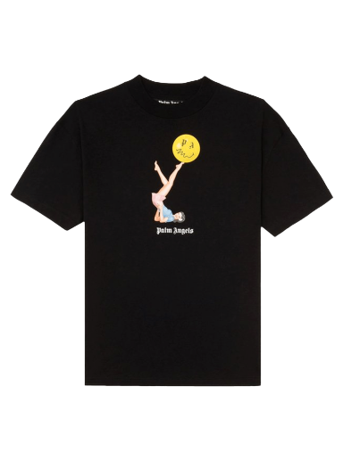 T-shirt Palm Angels Juggler Pin Up Tee Svart | PMAA001R21JER0101030