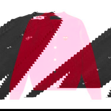 Sweater Comme des Garçons PLAY Knit Cardigan Röd | az n008 051 5, 1