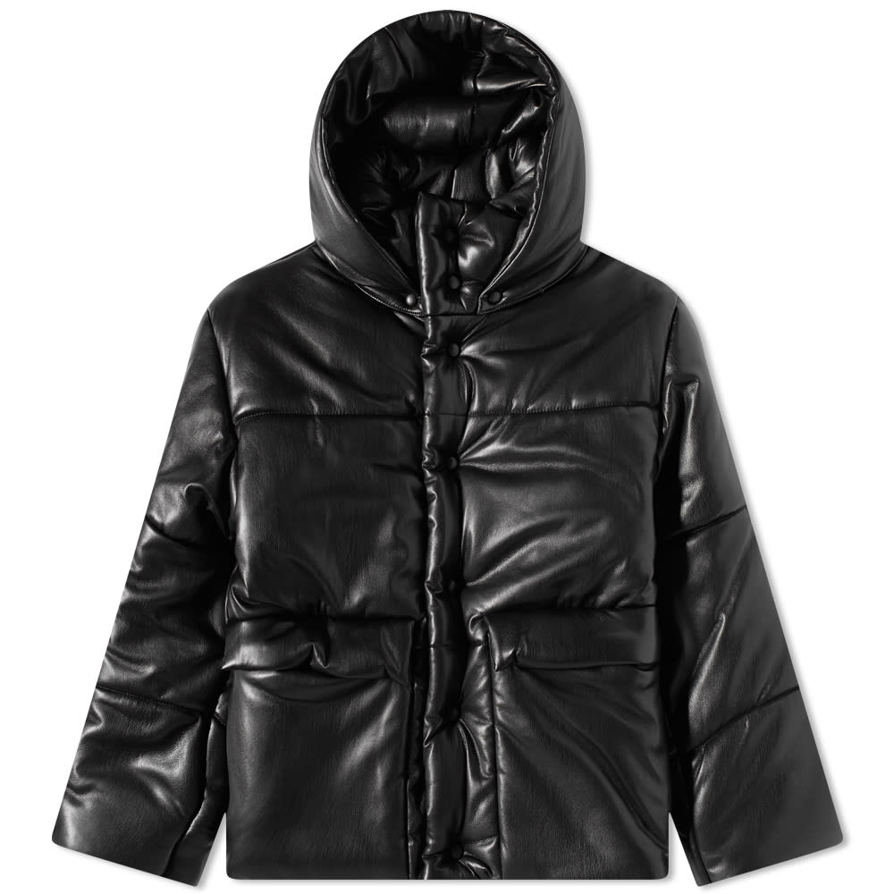 Pufferjacka Nanushka Hide Vegan Leather Puffer Jacket Svart | NM22CROW00299, 0