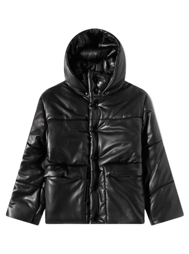 Pufferjacka Nanushka Hide Vegan Leather Puffer Jacket Svart | NM22CROW00299