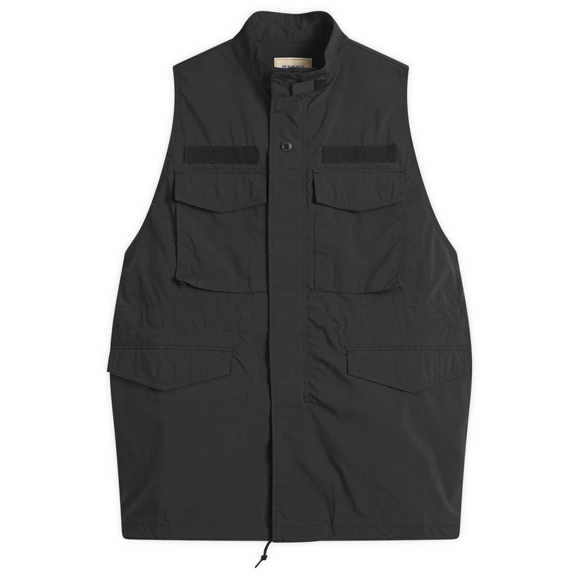 Väst BEAMS Beams Boy Multi-Pocket Fatigue Vest Svart | 1306-0232-120-19