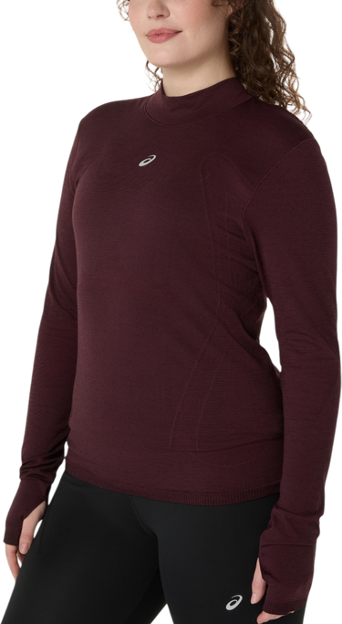 T-shirt Asics ROAD WINTER SEAMLESS Long Sleeve Top Bourgogne | 2012d277-600, 2