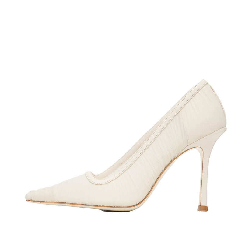 Sneakers och skor Jimmy Choo Jimmy Choo Lotta 100 Mesh Pumps Vit | LOTTA 100