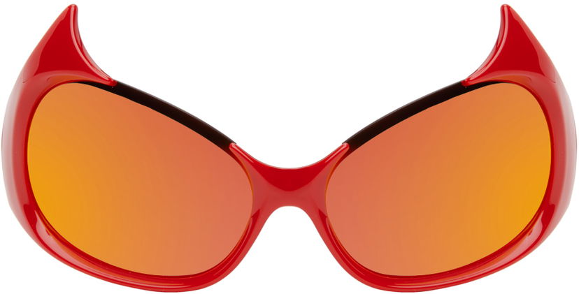 Solglasögon Balenciaga Red Gotham Cat Orange | BB0284S-004