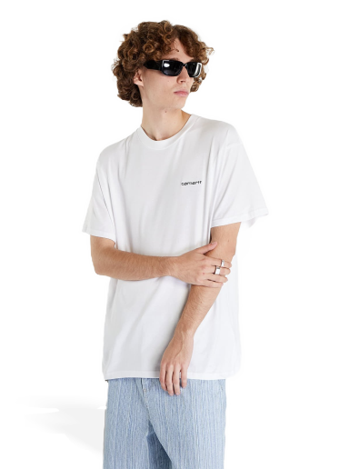 T-shirt Carhartt WIP Script Embroidery Vit | I030435.00AXX