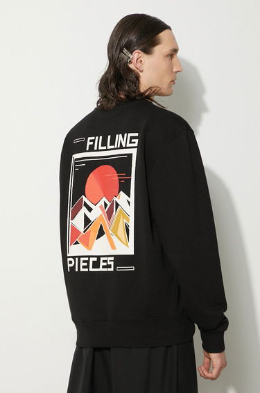 Sweatshirt Filling Pieces Filling Pieces Sunset Graphic Sweatshirt Svart | 74517021861, 3