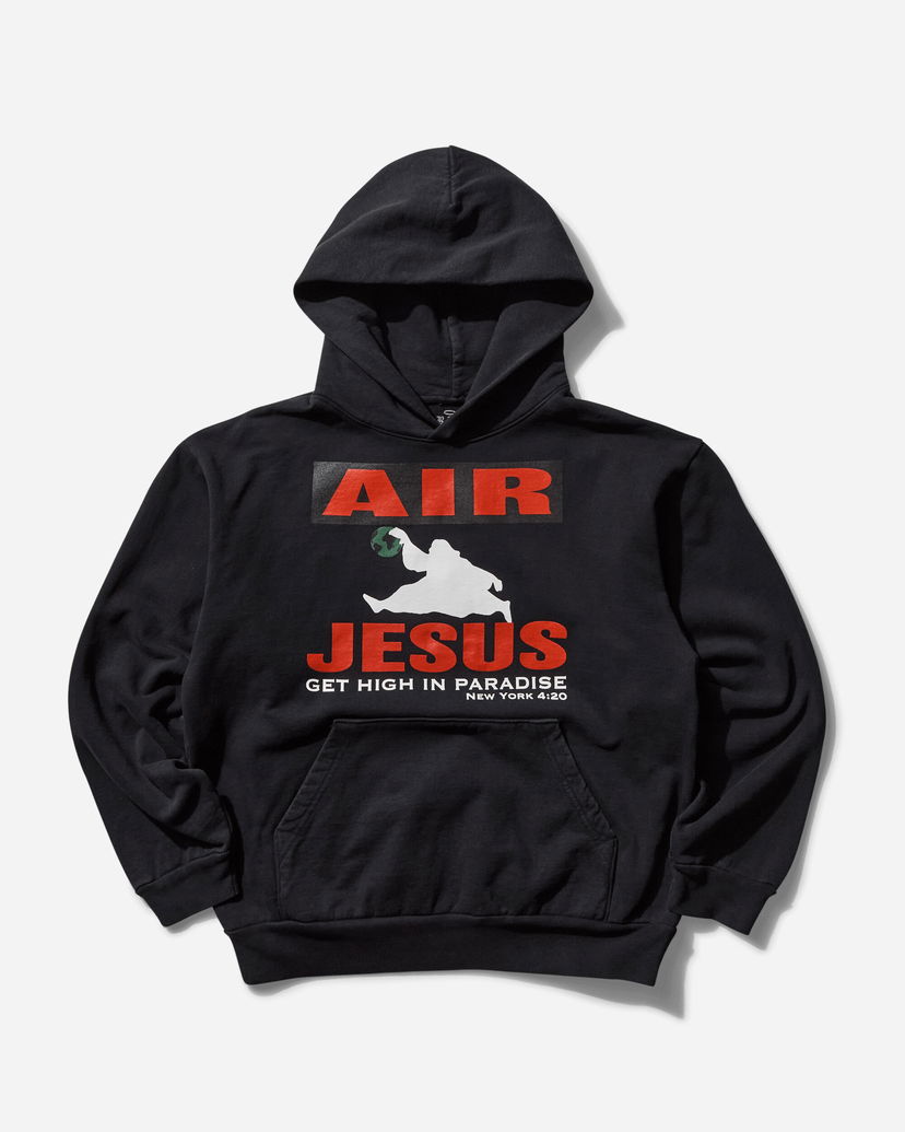 Sweatshirt PARADIS3 Air Jesus Hoodie Svart | PAAIRJESUSHOOD 1