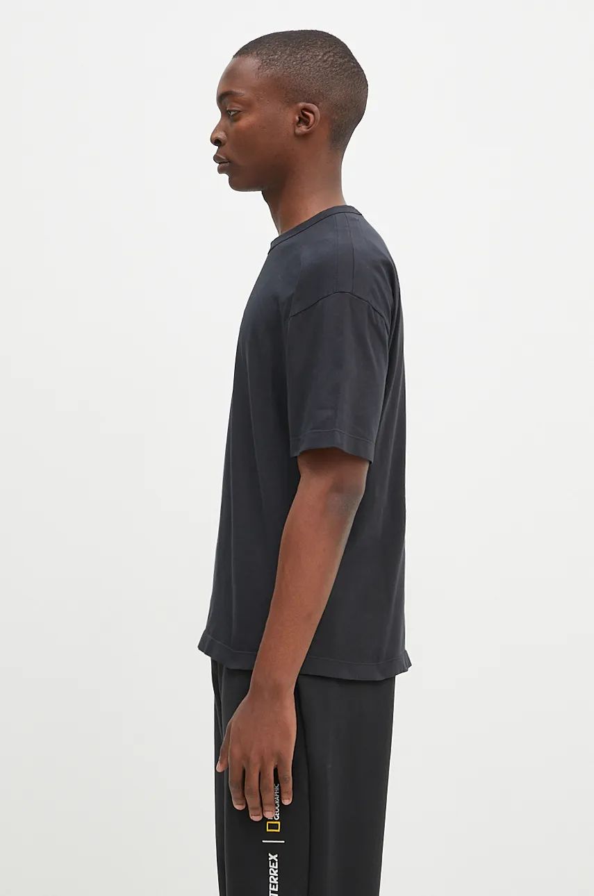 T-shirt C.P. Company T-Shirt Boxy Logo Blå | 17CMTS181A005697G, 1