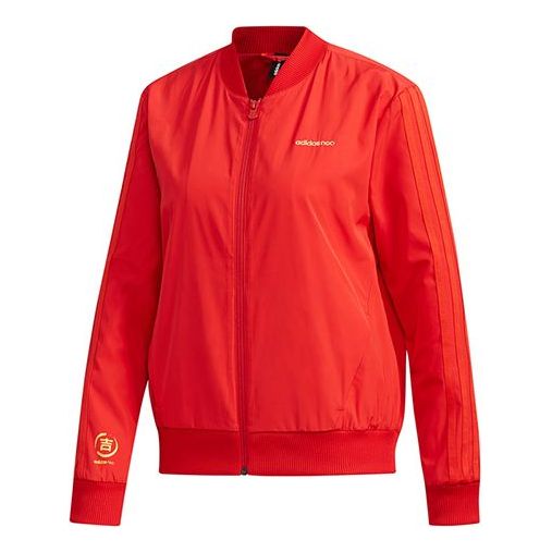Bomberjacka adidas Originals Neo Casual Sports Jacket Röd | DZ7606
