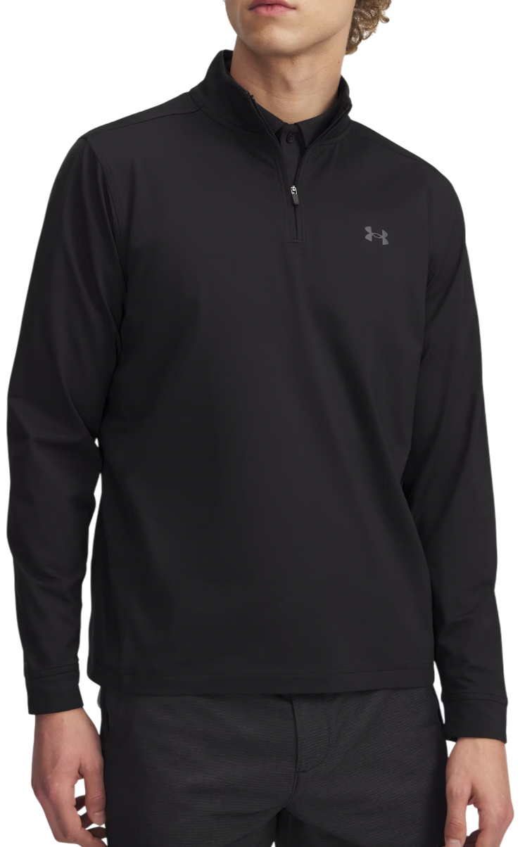 Sweater Under Armour UA Drive 1/4 Zip Pullover Svart | 1389864-001