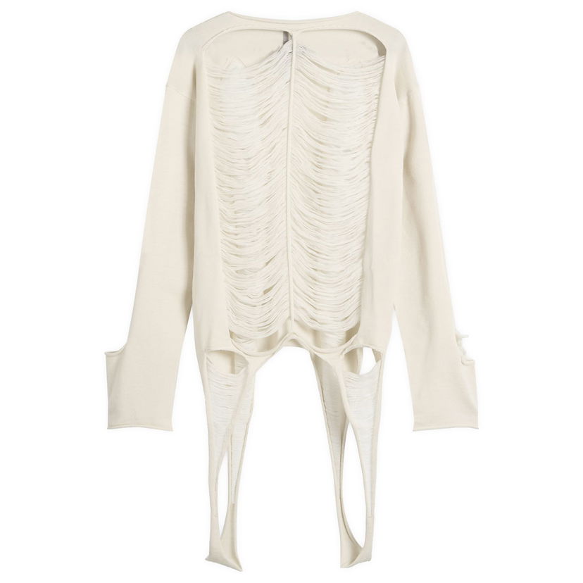 Sweater Rick Owens Rick Owens Knit Malia Top, Size Large Vit | RR01E5671-KGRIDM-41