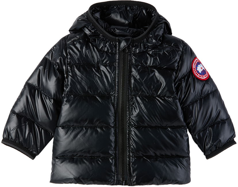 Pufferjacka Canada Goose Kids' Crofton Down Hooded Jacket Svart | 5460B