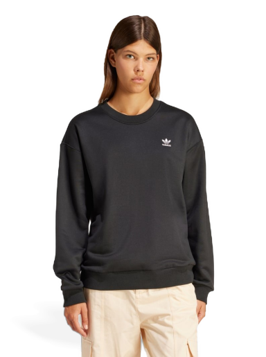 Sweater adidas Originals Trefoil Loose Crewneck Svart | IU2410