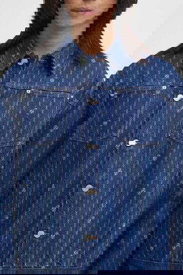 Jacka Drôle de Monsieur Drôle de Monsieur La veste Denim Monogramme Jacket Blå | I.JT182.CO238, 3